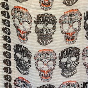 💀Skulls Gauzy Sheer Scarf